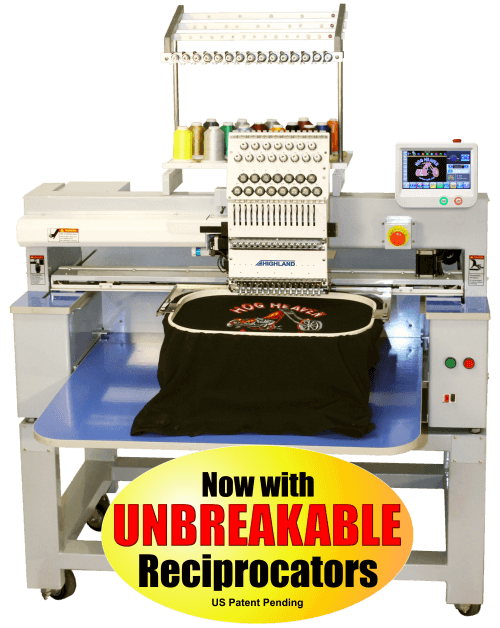 Highland HMD-1501U Bridge Embroidery machine