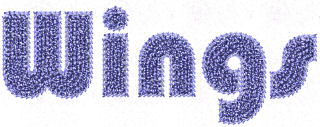 Wings Embroidery Software chenille stitch type