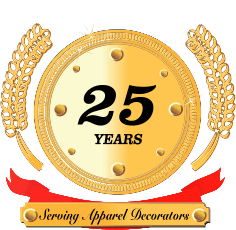 celebrating 25 years serving apparel decorators